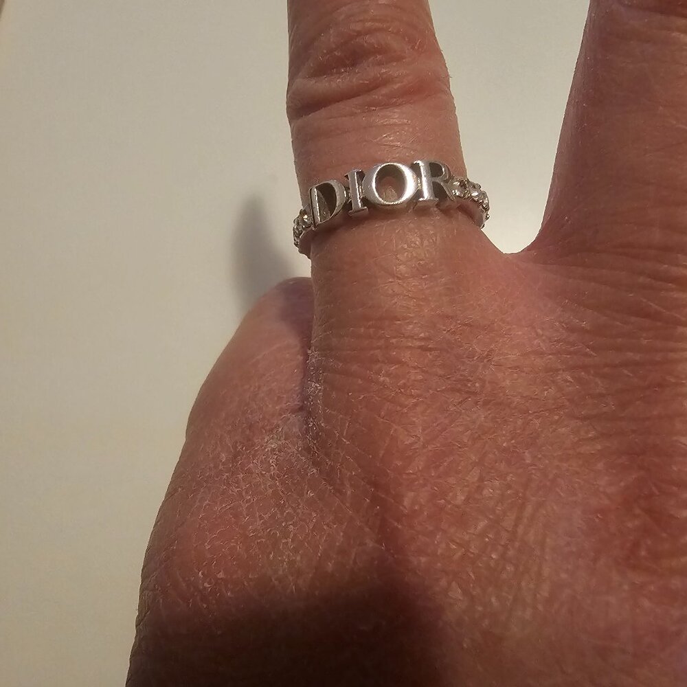 Authentic Silver Dior Ring